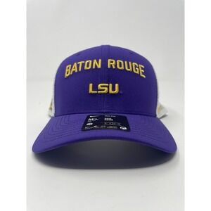 Nike LSU Tigers Snapback Hat Baton Rouge Louisiana Purple Adjustable Mesh Cap